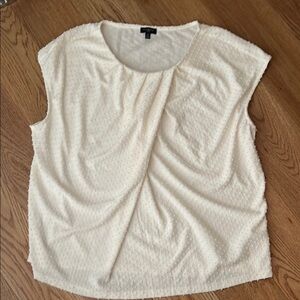 Talbots Cream Textured Blouse